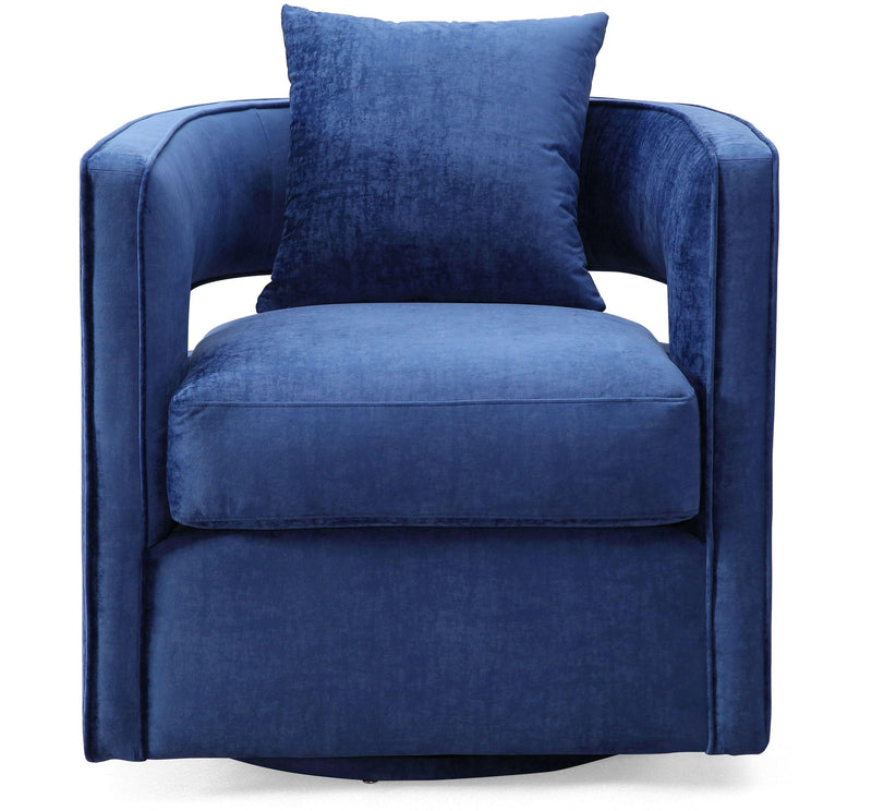 Sillón decorativo giratorio de terciopelo de alto rendimiento Kennedy