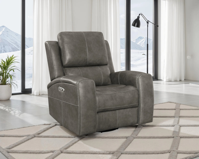 Sillón reclinable giratorio Brickston Triple Power con planeador
