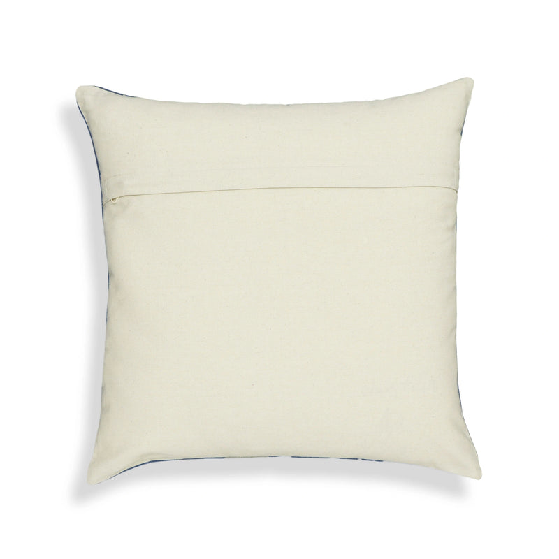 Indigo 20" Cotton Square Throw Pillow