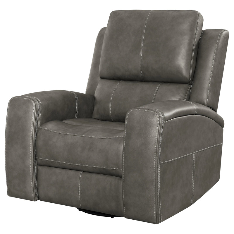Sillón reclinable giratorio Brickston Triple Power con planeador