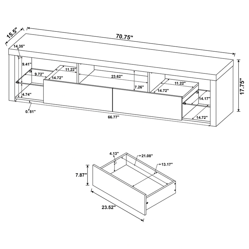Jude Entertainment Center (TV Stand and 2 Media Tower)