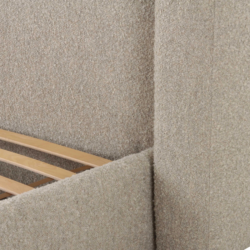 Babette Tan Contract-Grade Boucle Bed