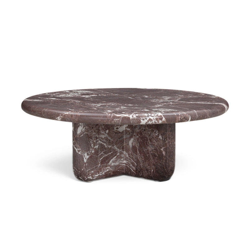 Juju Faux Marble Indoor/Outdoor Round Coffee Table (24"-32")