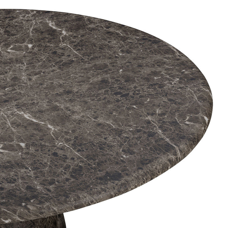 Mesa de comedor Cynthia de concreto para interiores/exteriores (54"-87")