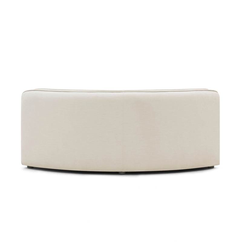 Travie Sand Upcycled Performance Linen Wedge Corner Chair