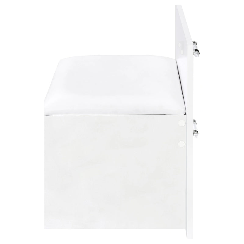 Flora Makeup Vanity Table with LED Mirror and Stool Set