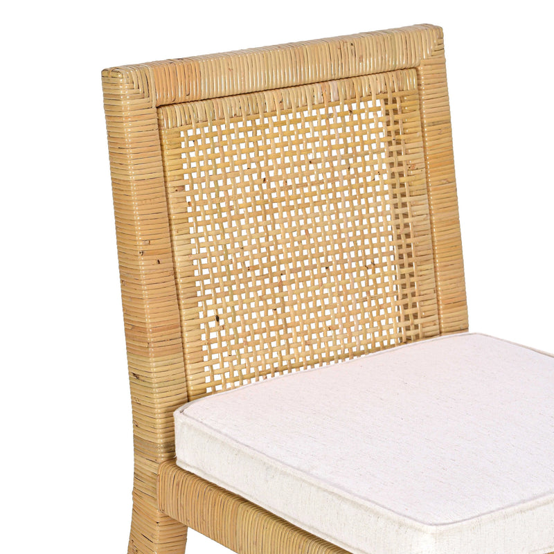 Amara Cream Contract-Grade Linen Dining Chair