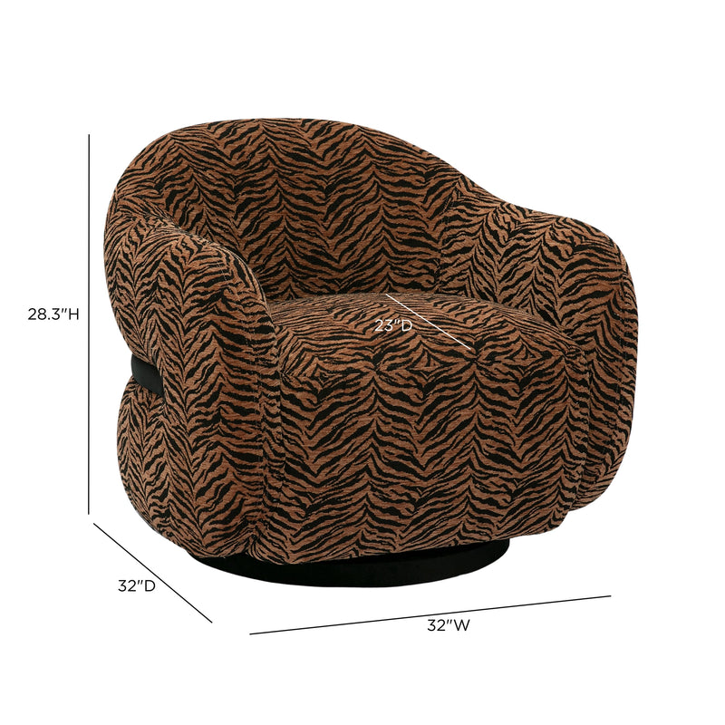 Sillón decorativo giratorio Salma