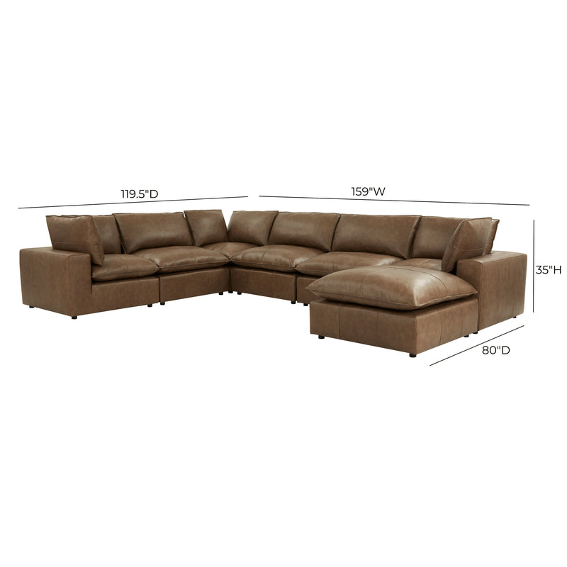Cali 7-Piece Modular Large Chaise Sectional