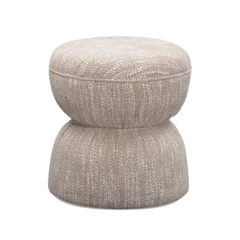 Tomlin Ruched Performance Fabric Game Ottoman