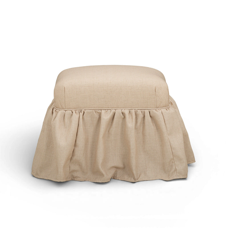 Gertrude Performance Linen Skirted Ottoman