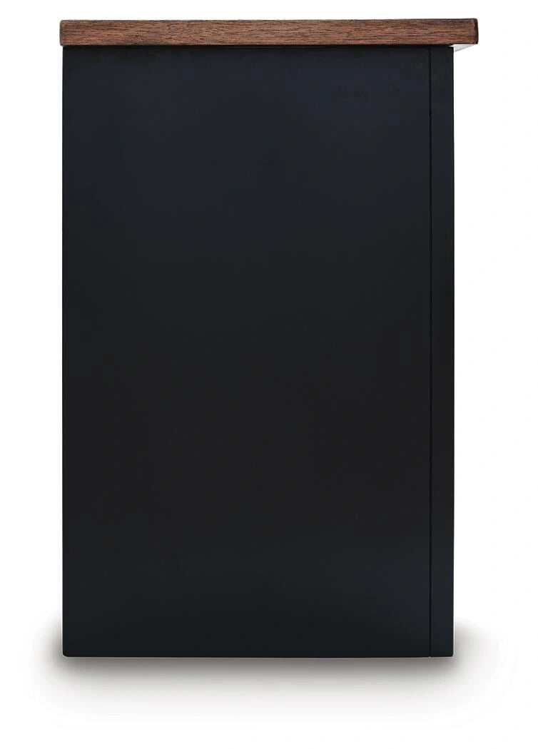 Mueble para TV de 76" Wildenauer con chimenea eléctrica