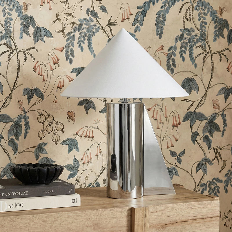 Geo Chrome Table Lamp