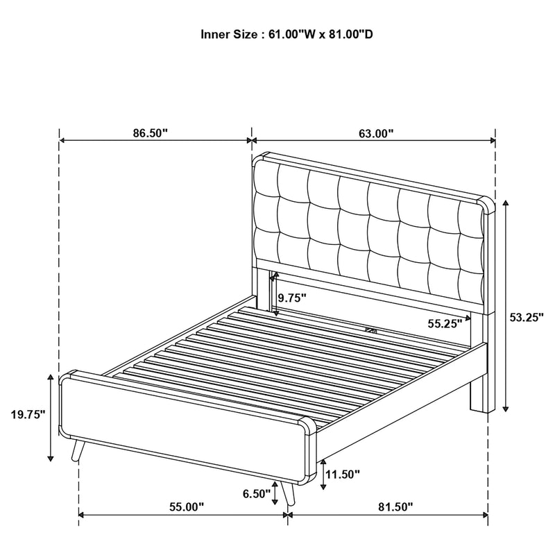 Robyn Panel Platform Bed