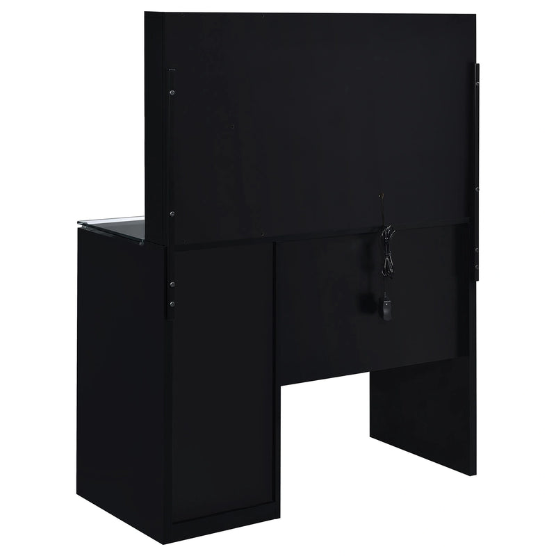 Flora Makeup Vanity Table with LED Mirror and Stool Set