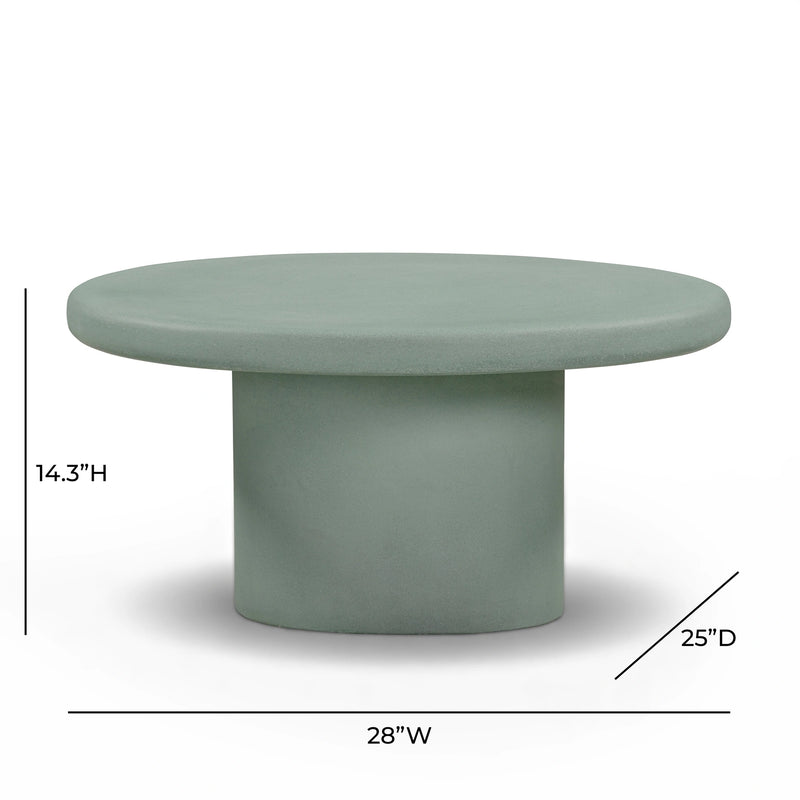 Jade Concrete Indoor/Outdoor Coffee Table (28"-34")