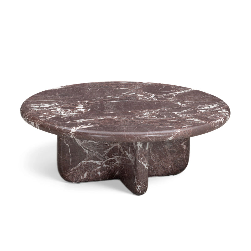 Juju Faux Marble Indoor/Outdoor Round Coffee Table (24"-32")