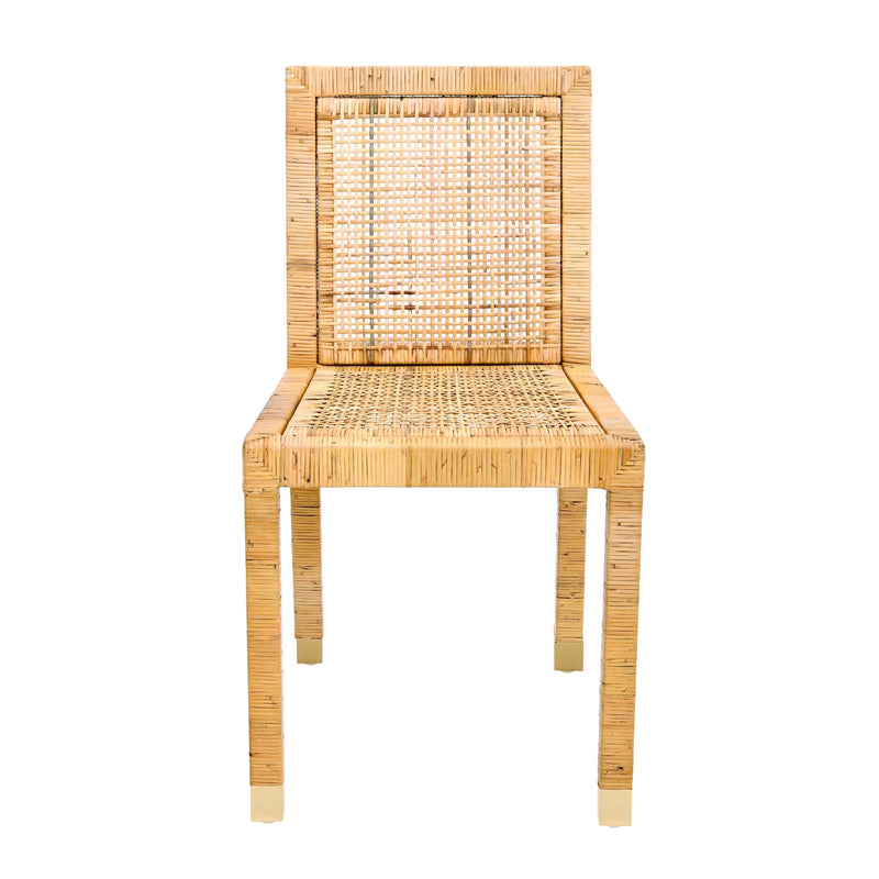 Amara Rattan Performance Fabric Dining Chair