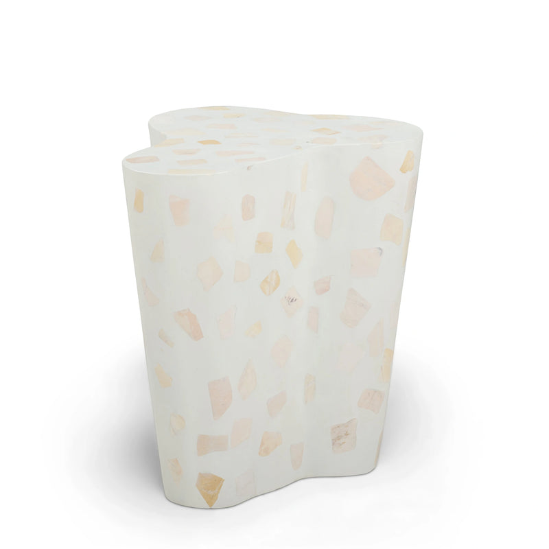 Slab Faux Terrazzo Indoor/Outdoor Side Table