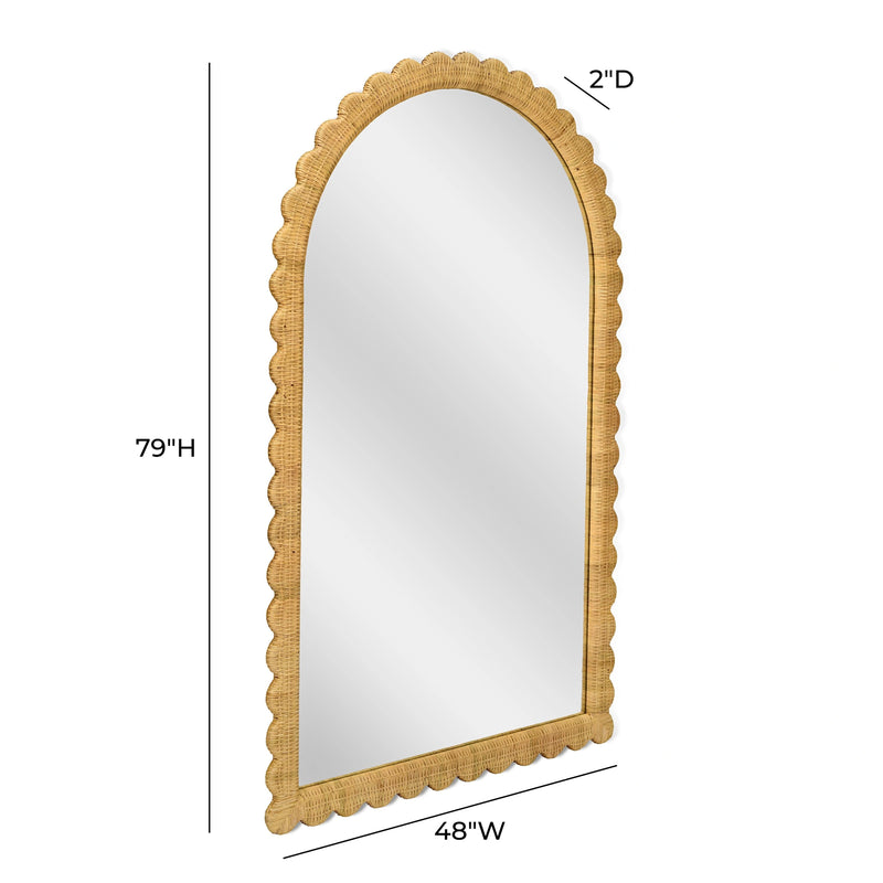 Bama Natural Rattan Wall Mirror