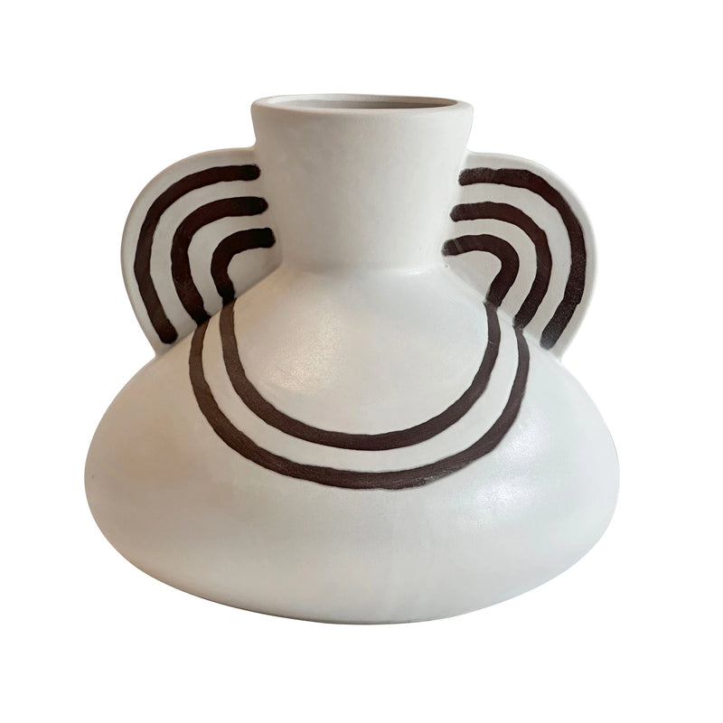 Ceramic Line Art Vase