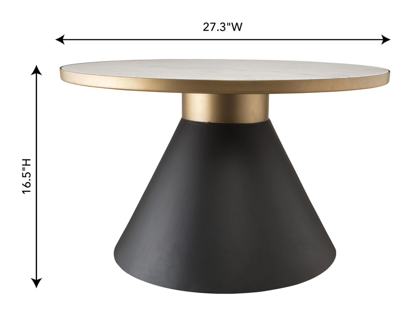 Richard 27" Marble Round Coffee Table