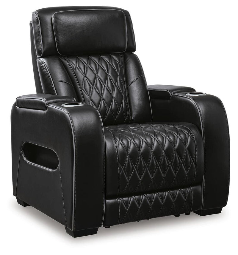 Sofá reclinable eléctrico Boyington, sofá de dos plazas y sillón reclinable