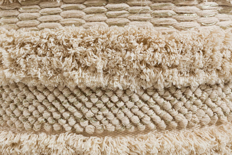 Yorba Beige Cotton Pouf
