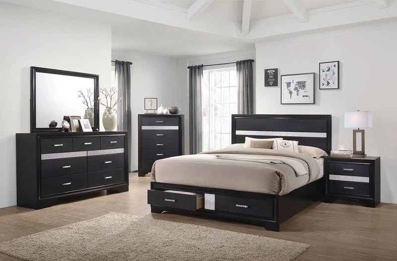 Miranda Panel Platform Storage Bed