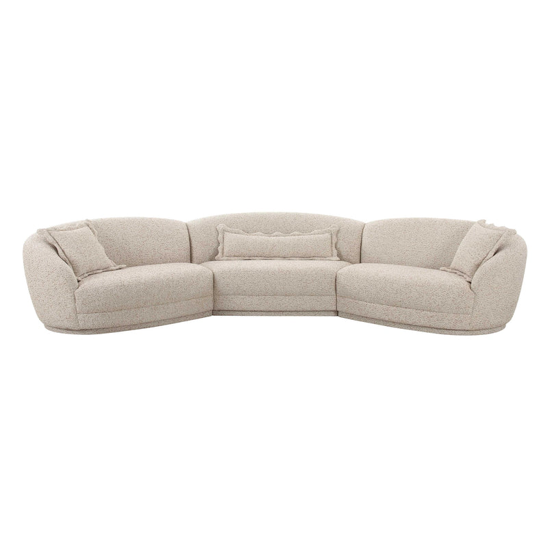 Marion Two-Tone Textured Boucle Sectional