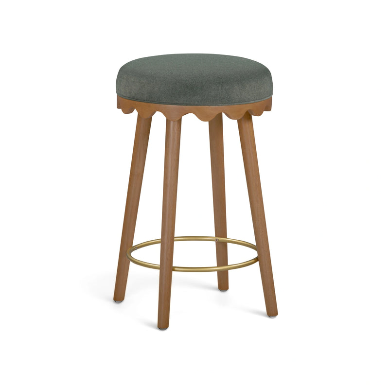 Oodle Performance Vegan Mohair Bar and Counter Stool