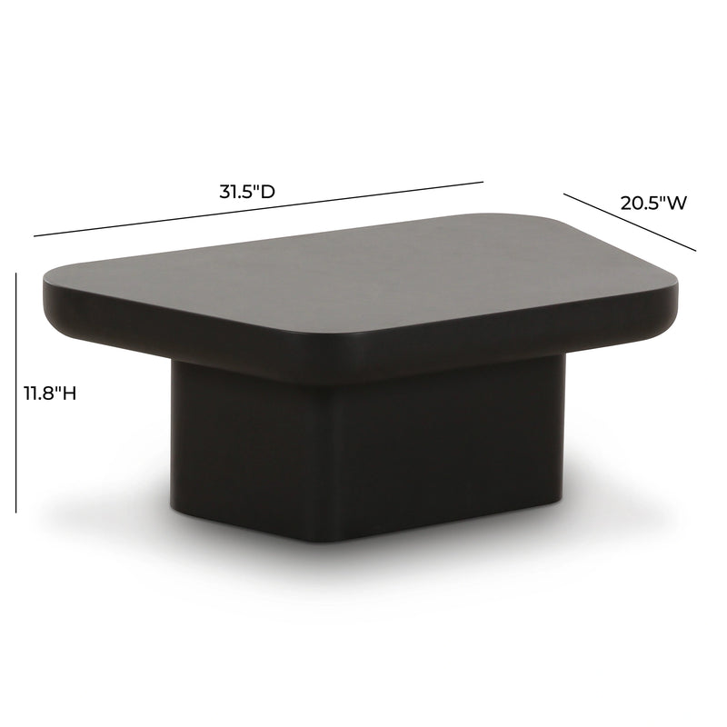 Yoko Black Coffee Table (31.5"-38.6")
