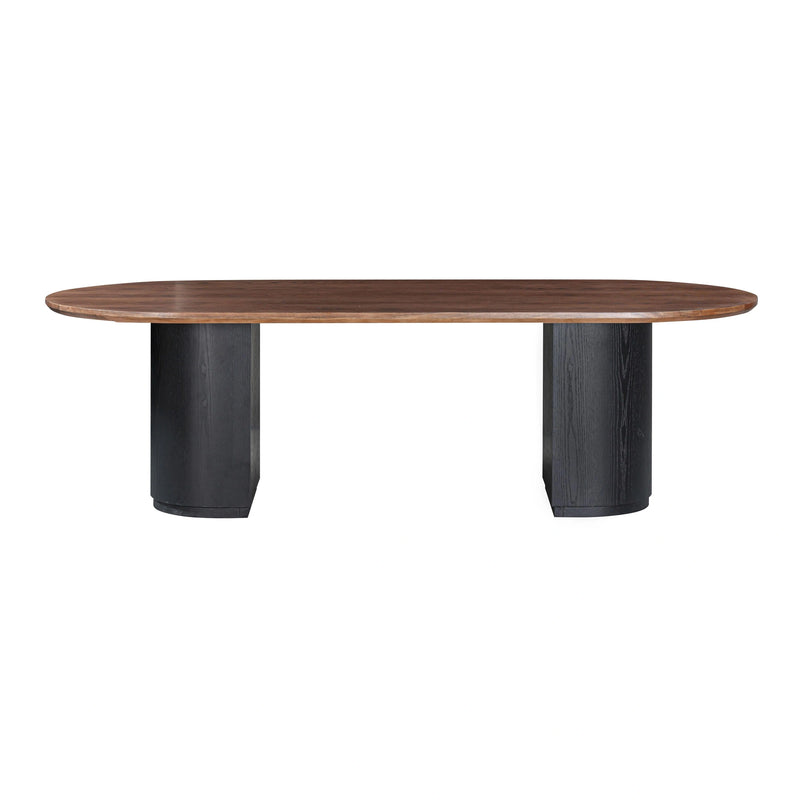 Marlow 102" Wood Oval Dining Table