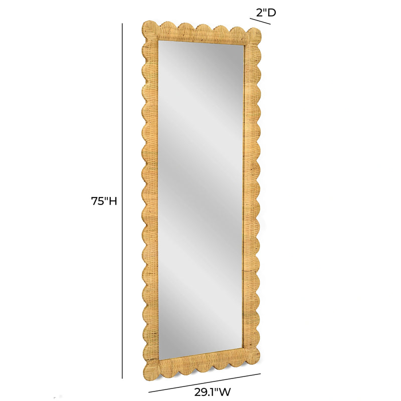 Bama Natural Rattan Wall Mirror