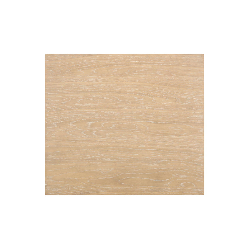 Bristol Park Whitewashed Oak Wood 2-Drawer Nightstand