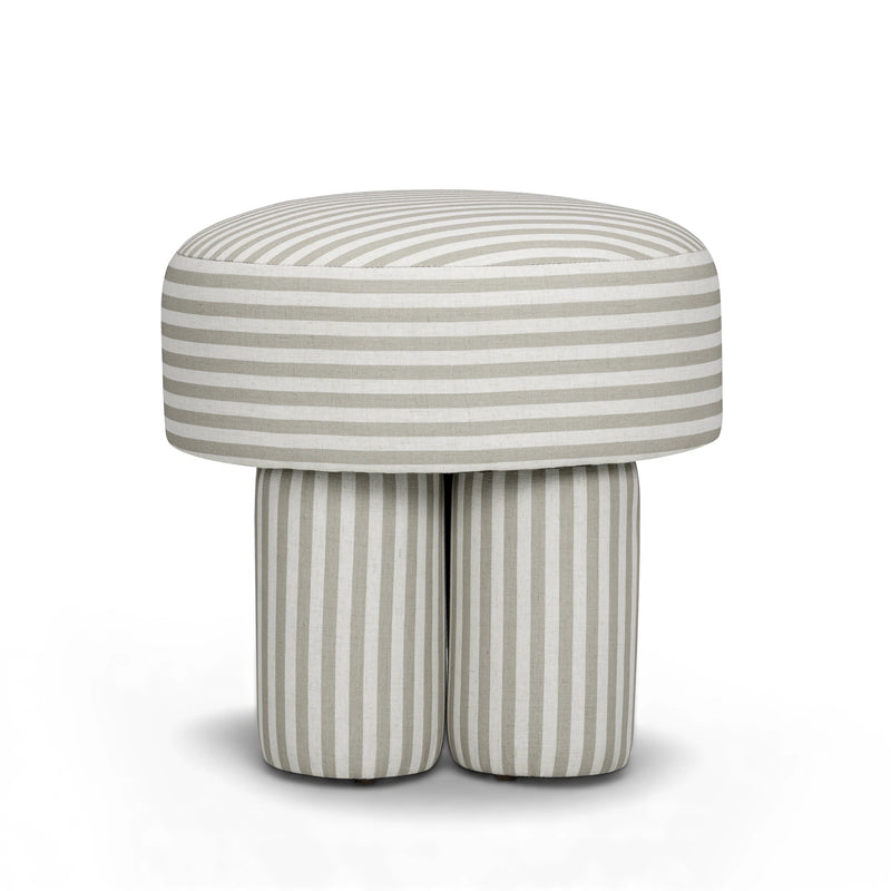 Masha Performance Linen Accent Stool
