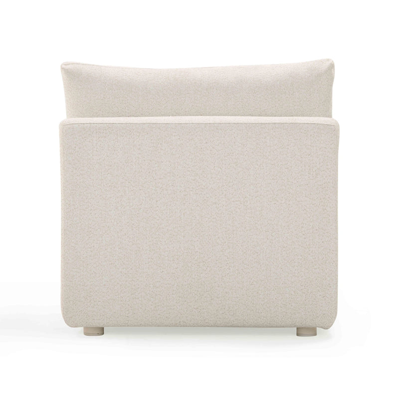 Hangover Cream Performance Fabric Outdoor Modular Armless Chair