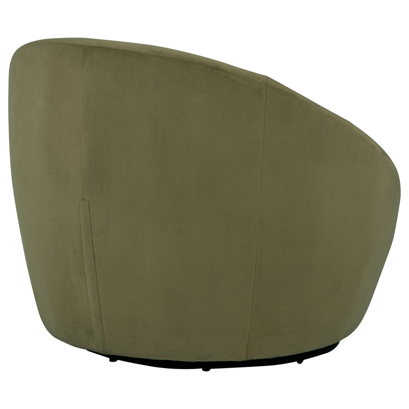 Sillón decorativo giratorio tapizado Myernick