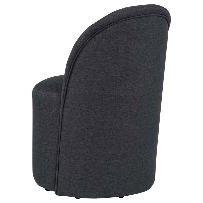 Juego de 2 sillas de comedor tapizadas tipo barril Aubrey