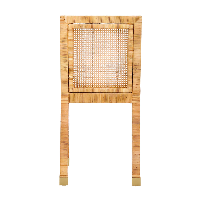 Amara Rattan Performance Fabric Dining Chair