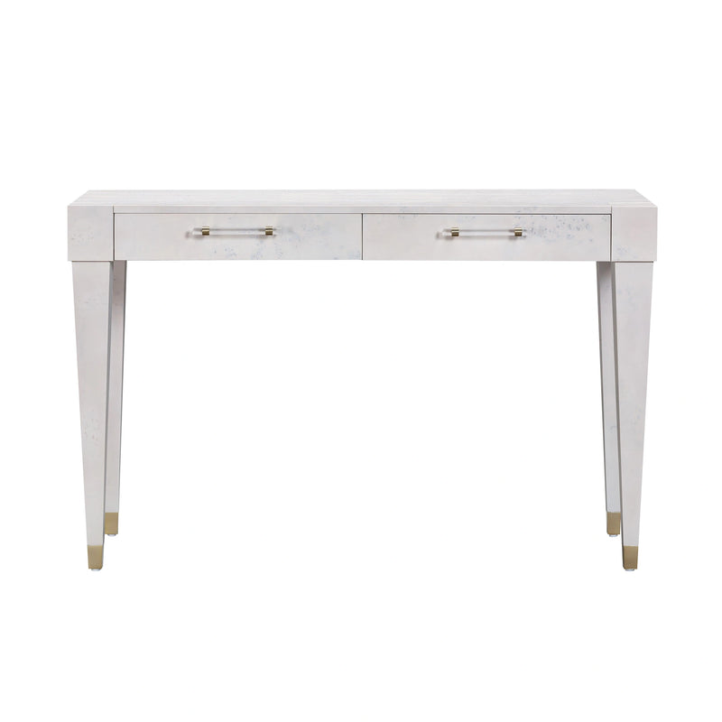Brandyss 48" Burl 2-Drawer Work Desk