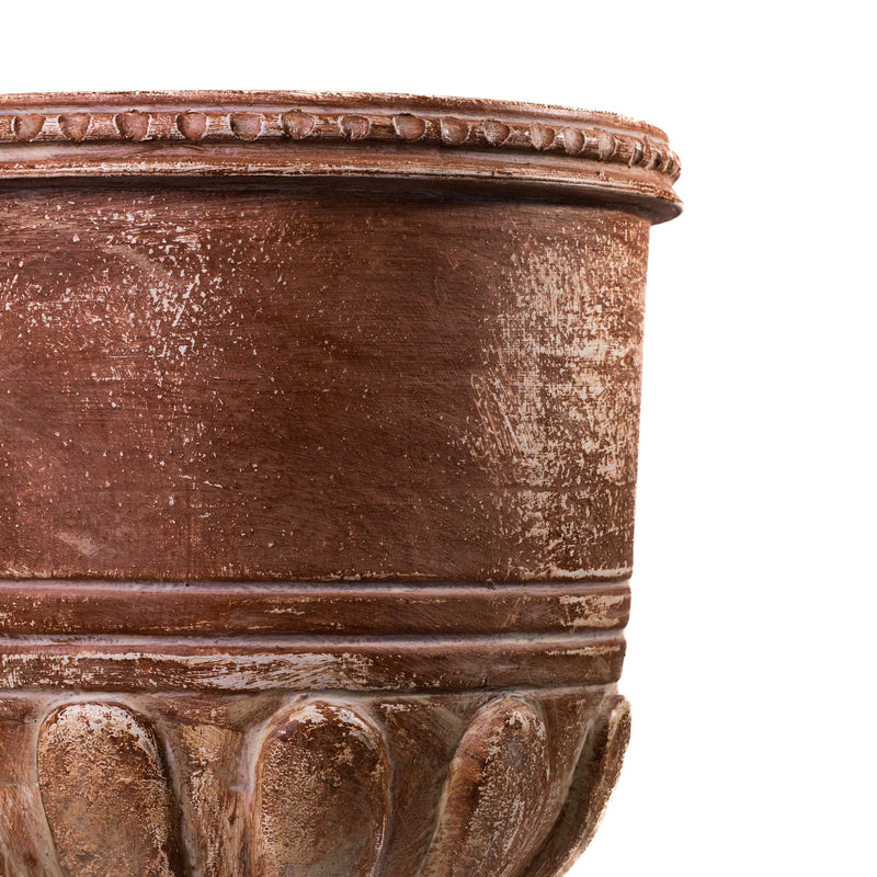 Visha Cream and Blue Terracotta Decorative Vase