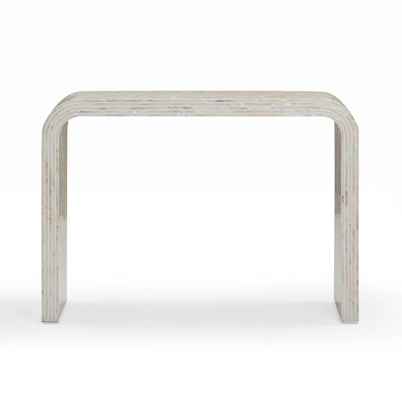 Opus 43" Cream Capiz Shell Console Table