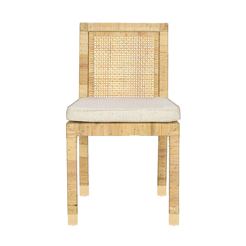 Amara Cream Contract-Grade Linen Dining Chair