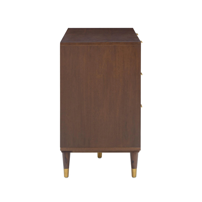 Sierra 60" Cane 6-Drawer Dresser
