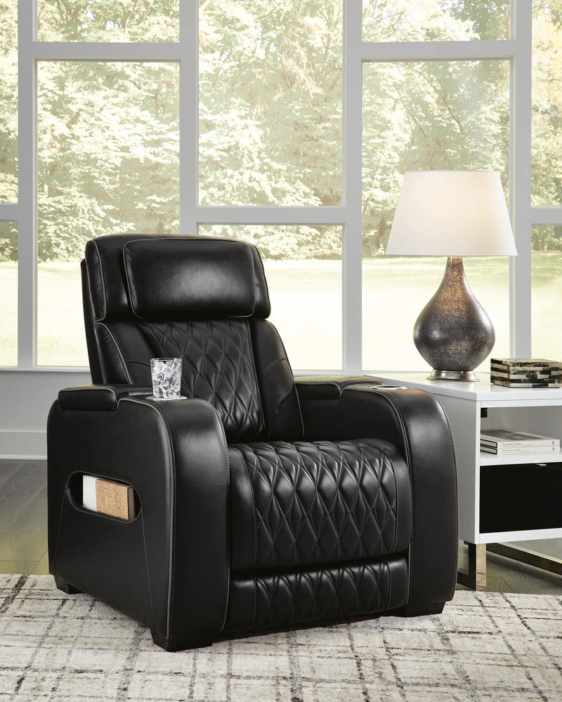 Sofá reclinable eléctrico Boyington, sofá de dos plazas y sillón reclinable