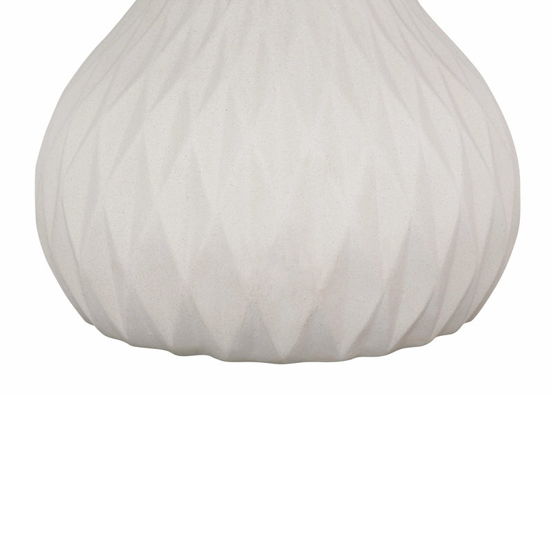 Tulum 27.5" Ivory Concrete Indoor / Outdoor Round Coffee Table