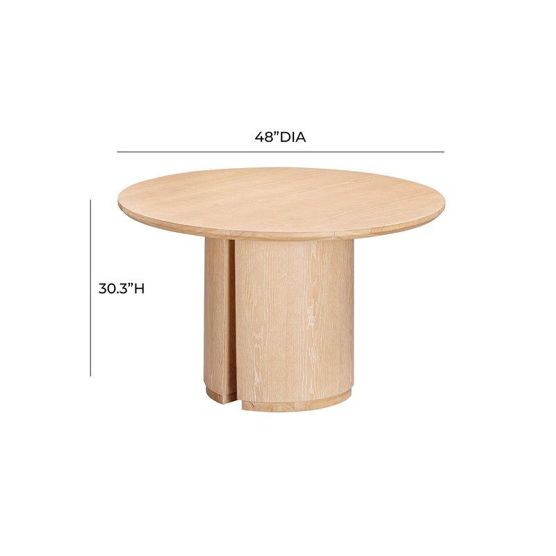 Marlow 48" Wood Round Dining Table