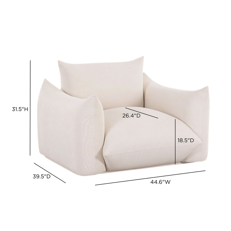 Saint Tropez Stuffed Indoor / Outdoor Armchair