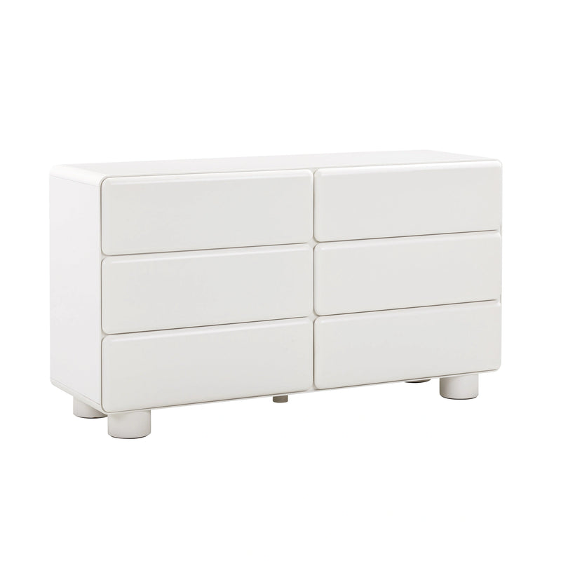 Tammy 56" White 6-Drawer Dresser